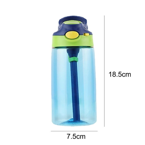 Botella de agua para niños Fringoo con pajita, 100% a prueba de fugas, sin  BPA, botella de 600ml para escuela, guardería/botella de viaje para niños -   España