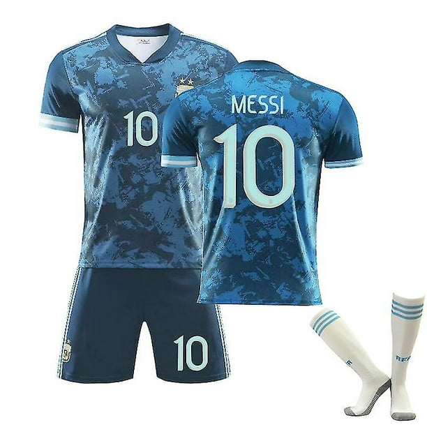 Messi #10 Argentina Home - Camiseta de fútbol para hombre, 2021/22,  Blanco/Azul : Ropa, Zapatos y Joyería 