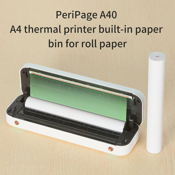 Papel térmico plegable compatible con la impresora térmica PeriPage A40  10-15 PeriPage Papel térmico
