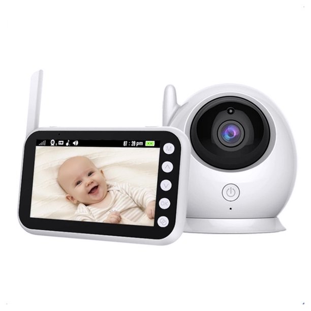 Vigilancia Irfora Monitor de video para bebés con pantalla de 3.2 ”con  cámara y audio remoto Vista amplia Audio bidireccional Hablar Visión  nocturna infrarroja 8 Canciones de cuna Ench Irfora Vigilancia