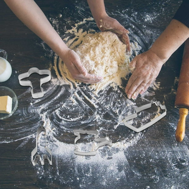  Juego de moldes de diferentes tamaños para cortadores de  galletas de frutas, galletas, moldes para pasteles : Hogar y Cocina