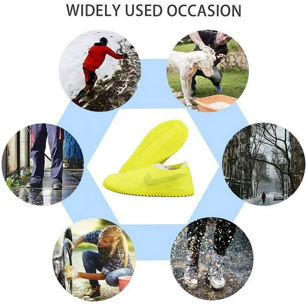 Protector de Goma Antideslizante impermeable para Zapatos para Lluvia Nieve