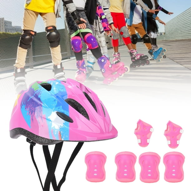  Casco de bicicleta y almohadillas para niños de 2 a 10 años,  casco para ciclismo, patinaje, patinaje, patinaje en línea : Deportes y  Actividades al Aire Libre