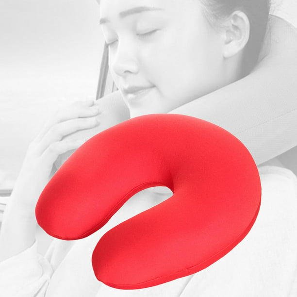 Almohada de U Almohada cuello Cojín de soporte cuello para asiento de  oficina con funda extraíble rojo Gloria Almohada de viaje