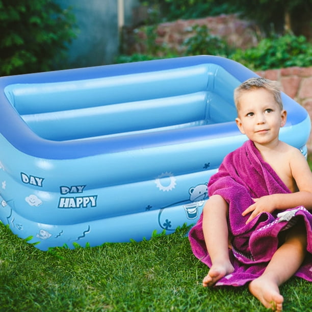 Bañera de baño plegable inflable cuadrada para niños y adultos de Likrtyny