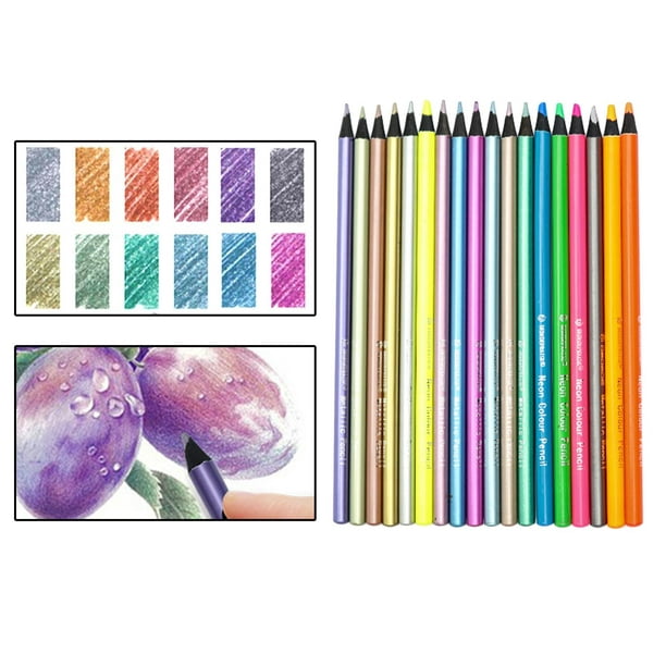 Lápices para libros de colorear para adultos, centro suave, lápices de  dibujo para artistas, suministros para manualidades, 72 Coloreado Macarena  Esbozar Dibujo Lápices