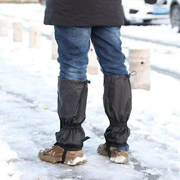 OUKENS - Polainas para la pierna, 1 par de polainas para botas de nieve al  aire libre, unisex, impermeables, para snowboard, senderismo