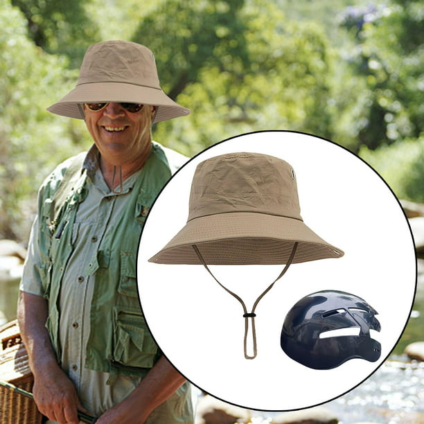 Sombrero de pescador con cuerdas, sombrero plegable para el sol, para  viajes, vacaciones en la playa DYNWAVEMX sombrero de pescador de bicicleta