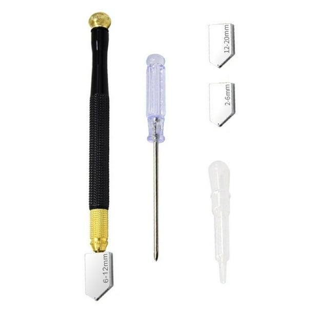 Hduacuge Kits de cortador de vidrio Suministros de vidrieras con pinza de  vidrio resistente y herramienta de cortador de vidrio lápiz : :  Bricolaje y herramientas