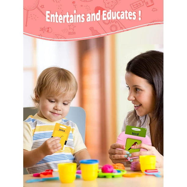 ER 2 3 4 5 Juguetes de aprendizaje parlantes para niños y niñas de 6 años,  LIONVISON Juguetes sensoriales para autismo para niños de 2 a 6 años, 224  palabras, juguetes preescolares