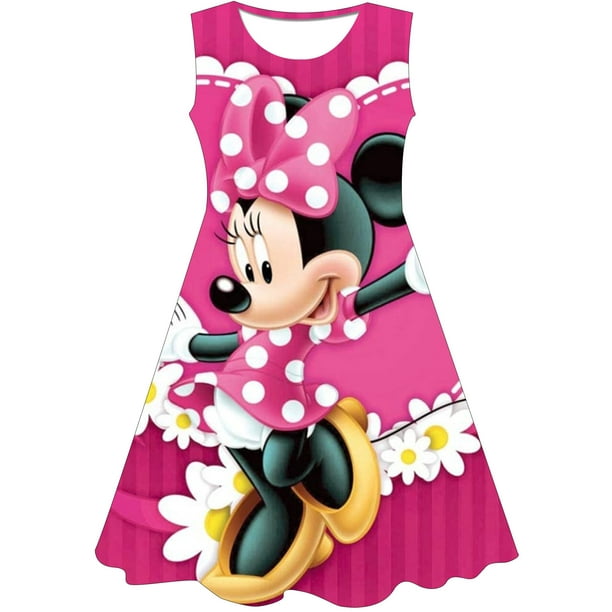 Mini vestido ratón para niña de 2 a 10 años, disfraz de princesa Cosplay para niñas, cumpleaños, fiesta de Navidad, vestidos Minnie, ropa 6M Gao Jinjia LED | en línea