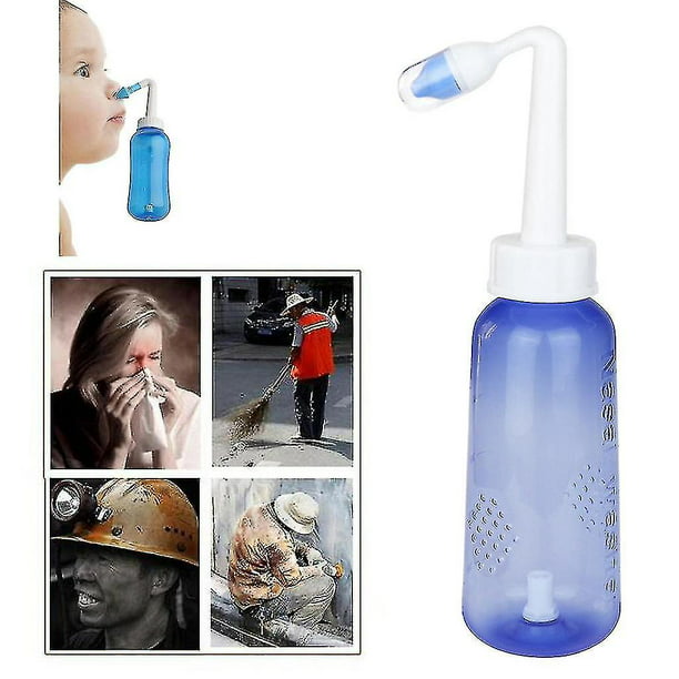 500ml Limpiador de lavado nasal Limpieza de nariz Adultos Niños