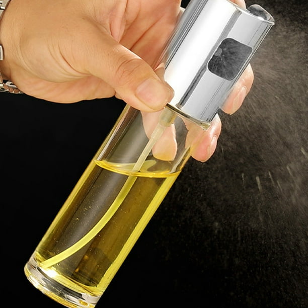 Botella pulverizadora de aceite de vidrio de 100ML, tipo prensa