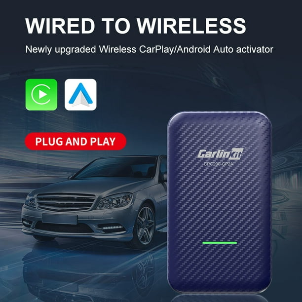 Carlinkit 40 Adaptador de Cable a Inalámbrico para CarPlay Android