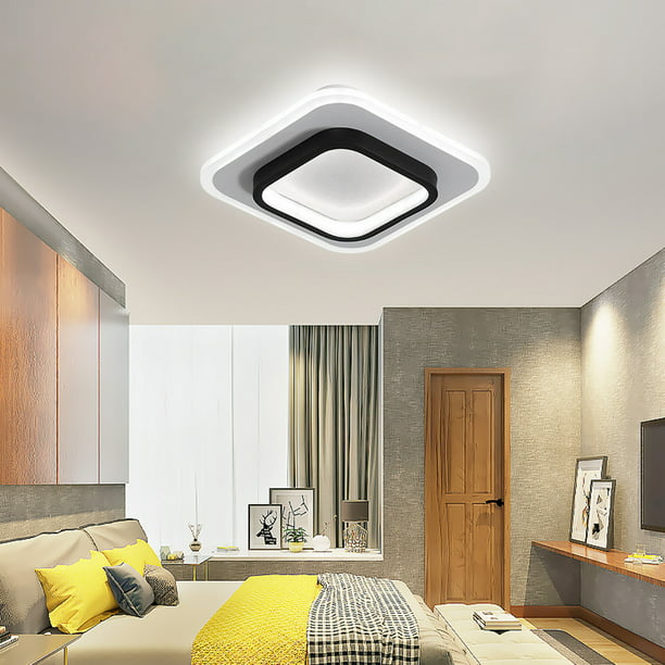 Lámpara LED moderna de araña, lámpara LED moderna de techo, luces de  estrella rosa para dormitorio, niños, habitación de bebé, color negro,  blanco