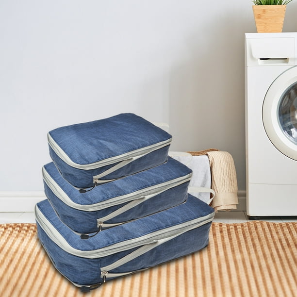 Bolsa de lavandería artículos esenciales de viaje, organizador de