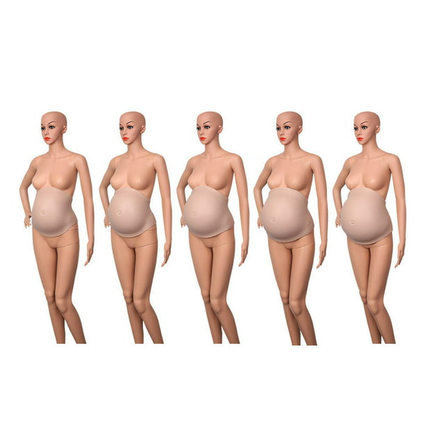 Vientre falso de embarazada, de silicona suave de tacto real, vientre falso  de 3 a 10 meses, vientre artificial para embarazada, ideal para