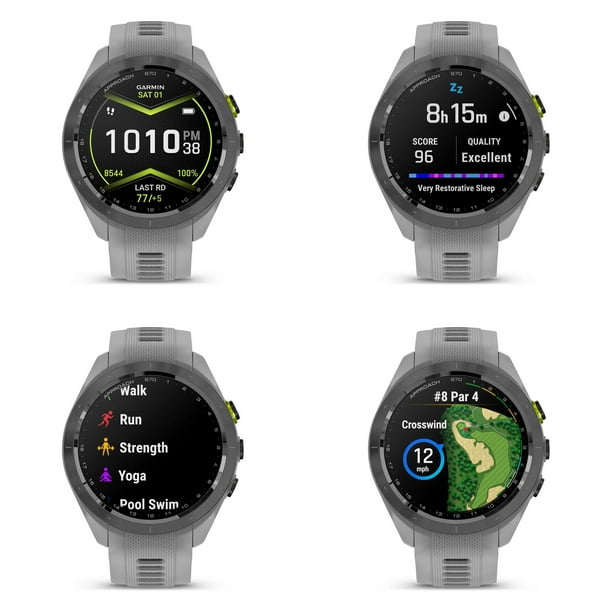 Garmin Approach S70 Reloj Fitness Tracker de 42 mm, Reloj Inteligente  Premium con GPS para Golf para Hombre, Pantalla t?ctil de 1,2, Reloj Garmin  con Pantalla AMOLED y 42000 recorridos precargados 