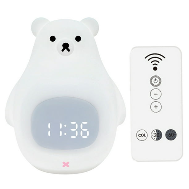 Luz nocturna para bebé, lámpara de luz nocturna para dormitorio con control  remoto con 16 colores RGB y 4 modos de luz, luz nocturna para bebé  recargable por USB y lindo regalo