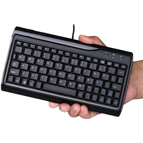 CUQI Mini teclado, pequeño teclado con cable, 82 teclas de tijera, interfaz  USB, teclado compacto para Android, Windows PC, portátil, Raspberry Pi