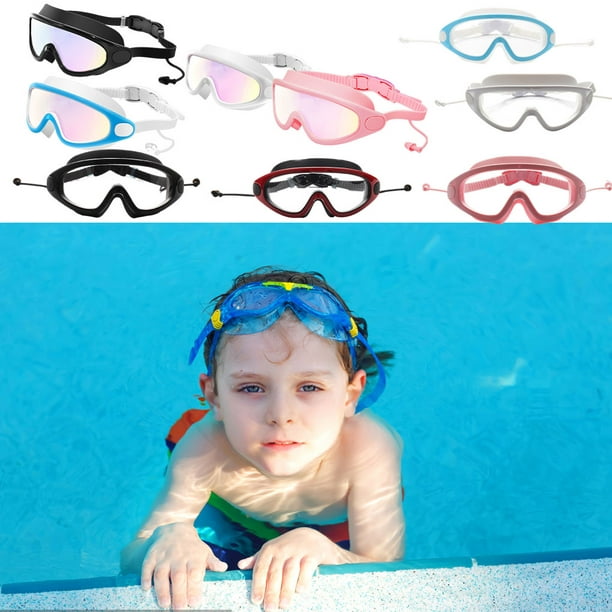 Yuarrent Niños Gafas de natación Niños Niñas Piscina A prueba de niebla  Gafas impermeables Gafas Gafas Accesorios Tipo 2 Negro Type2 NO2
