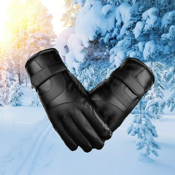 Guantes térmicos de invierno para hombre, guantes gruesos a prueba para  exteriores con pantalla táctil para , montar, esquiar, Soledad Guantes  cálidos de invierno