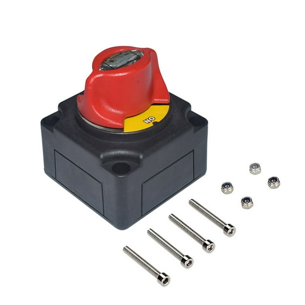 Interruptor de batería Interruptor de desconexión de batería de coche,  interruptor de potencia total Meterk Interruptor de batería
