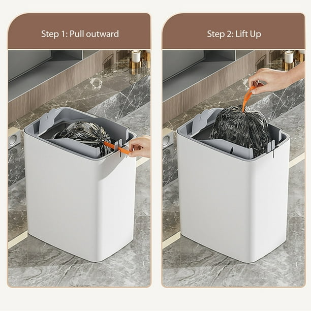 Cubo de basura inteligente electrónico resistente a la humedad automático  para la cocina del hogar
