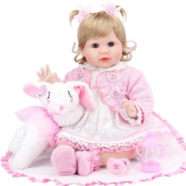 Muñeca Bebe Reborn Juguete Realista 55cm con Accesorios – Otuti