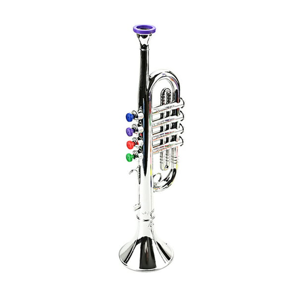Trompeta Juguete de trompeta de saxofón para niños con 4 teclas de colores  Herramienta de reproducción de música para niños Ndcxsfigh Para Estrenar