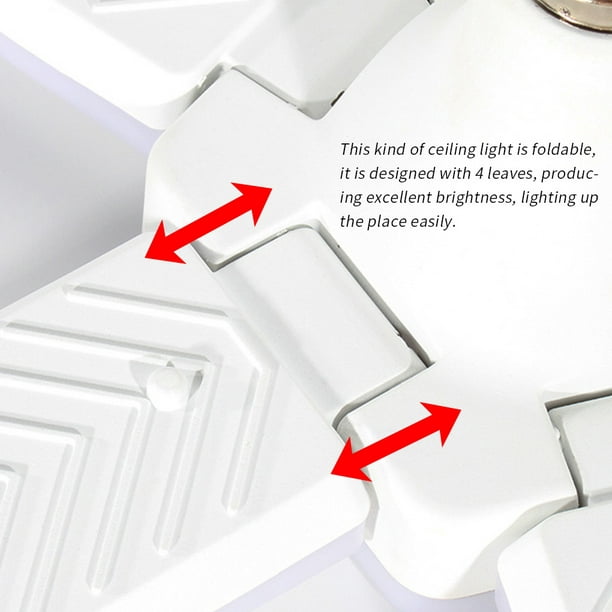 Bombilla LED E27 Lámpara de sincronización de hoja de ventilador AC85-265V  28W Bombilla LED plegable Lampada para luz de techo del hogar con control