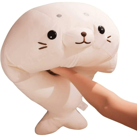 juguete de peluche de león marino de simulación juguetes de peluche blancos lindos y suaves animales marinos realistas juguetes de peluche de león marino de acuario regalos para niños 236 i