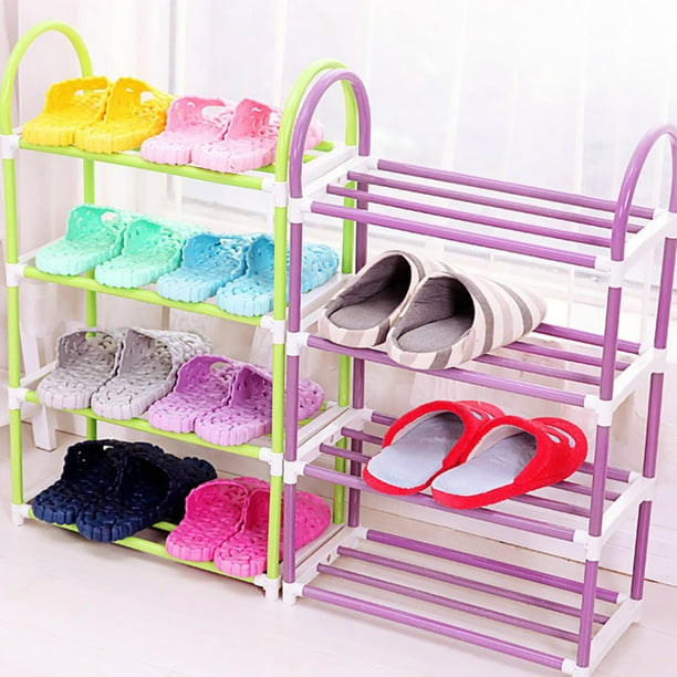Estante de zapatos Organizador de zapatos de plástico multicapa Estante de  almacenamiento de entrada para el dormitorio Color aleatorio Inevent  HA003481-00