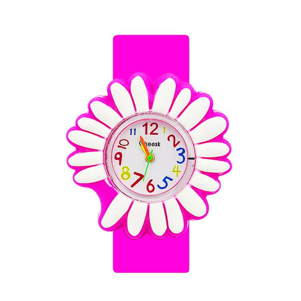 RV Reloj infantil con alfabeto resistente al agua (rosa), movimiento de  cuarzo, dibujos animados en 3D, reloj digital para niños de 3 a 11 años  Rojo Verde