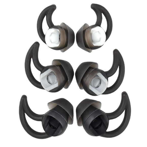 protector de auriculares auriculares suaves y flexibles puntas de reducción de ruido para bose soundsport qc30 qc20 3 juegosnegro xianweishao 8390613260925