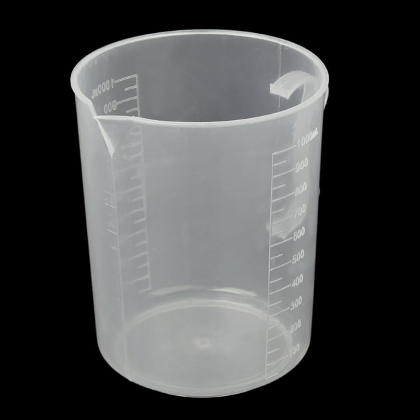 Vaso medidor de plástico para líquidos y sólidos, multiusos, con lecturas  de color fáciles por dentro y por fuera