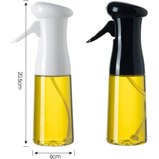  Pulverizador de aceite para cocinar, dispensador de aceite de  oliva de vidrio de grado alimenticio, botella rociadora de aceite de oliva,  botella de aceite portátil, para barbacoa al aire libre, 