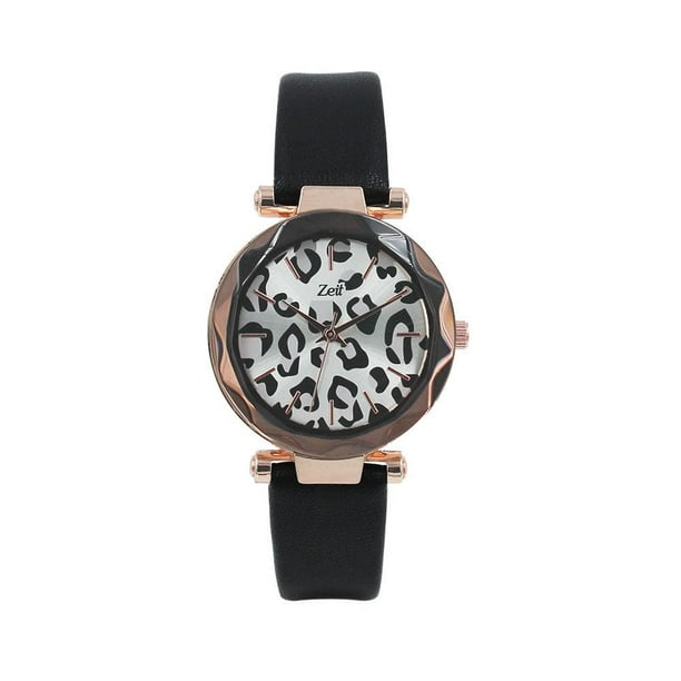 Reloj Zeit Mujer Digital Negro Dorado Negro –