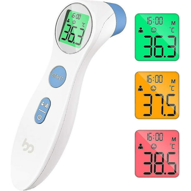 Termómetro para niños, termómetro sin contacto para adultos, termómetro  digital 2 en 1 modo para uso doméstico, lectura rápida y modo silencioso,  apto