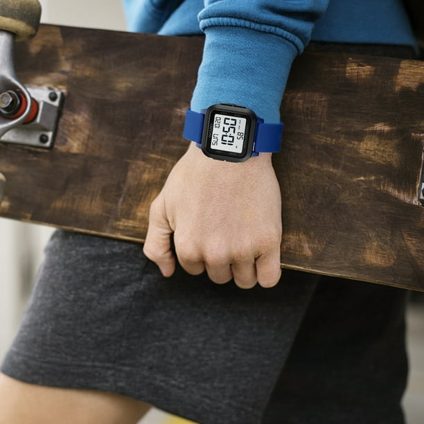 Reloj digital para hombre Ultrafino Cara grande 50M Impermeable Alarma Reloj  de pulsera deportivo Hugtrwg Para estrenar