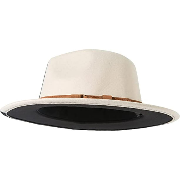 Sombreros de fieltro de ala ancha de Panamá para hombre, sombreros