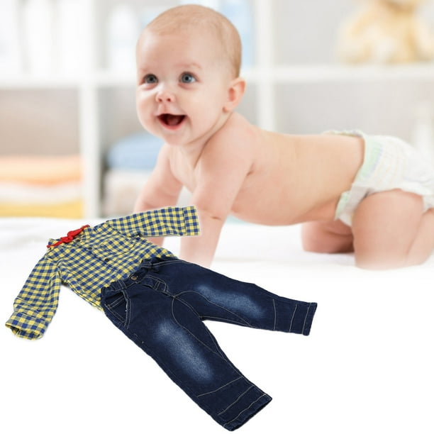 Ropa de bebé niño 0-3 meses pantalones y sombrero rayas conjuntos