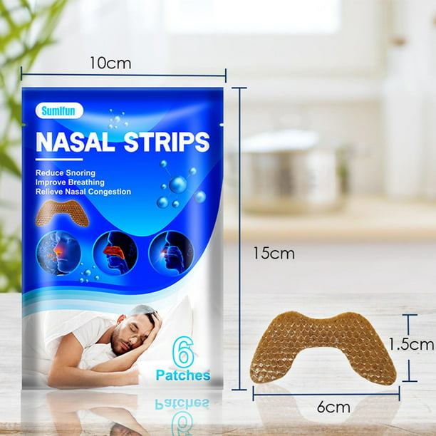 200 tiras nasales para reducir los ronquidos, antironquidos y mejorar el  sueño por la noche, tamaño grande, 2.598 in x 0.748 in, solución para