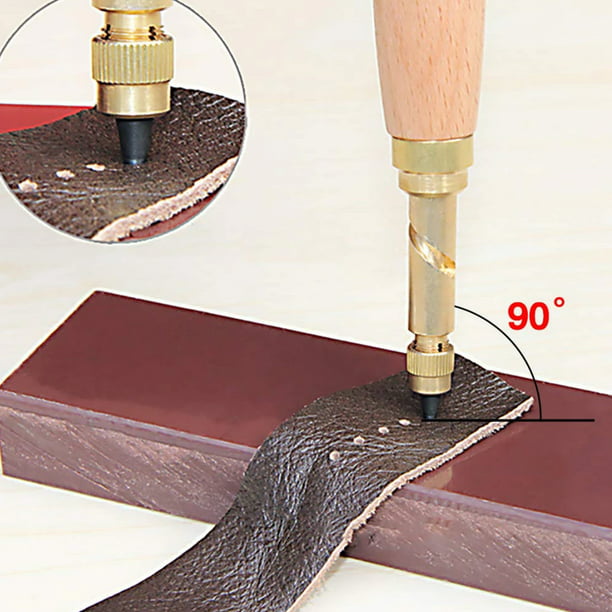 Perforadora de cuero resistente – Cinturón de cuero giratorio profesional  para correas de reloj, cinturones, correas, zapatos, collares de perro