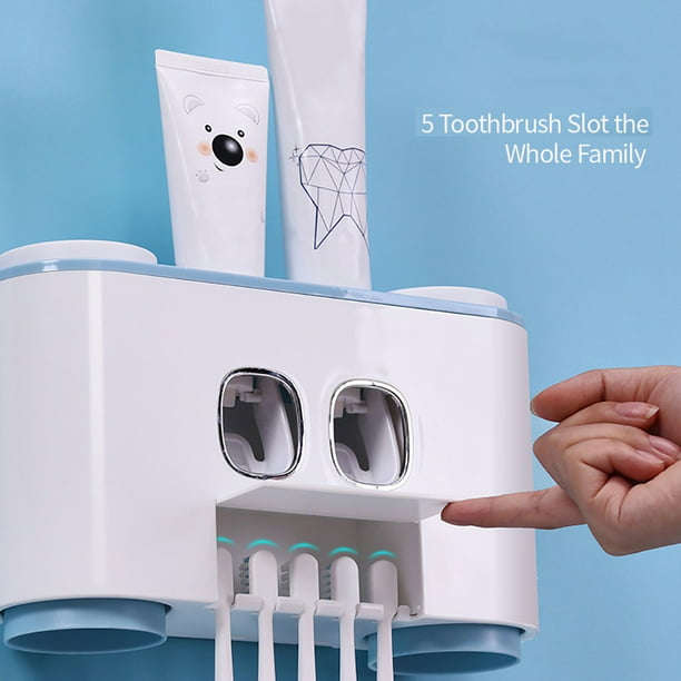 Portacepillos de cepillo de dientes Soporte de cepillo de dientes montado  en la pared Irfora Porta cepillo de dientes
