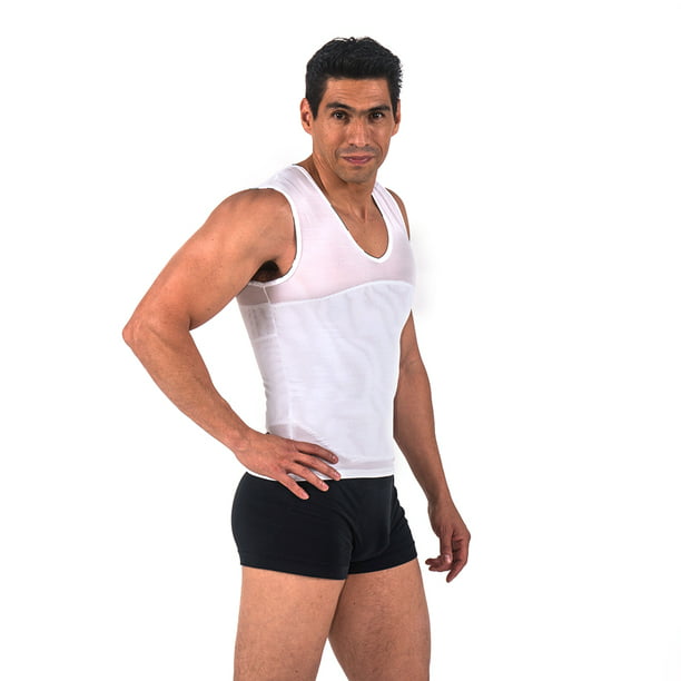 Camiseta Faja Para Hombre Control Fitnet talla CH Bella Form Bellaform  camiseta modeladora