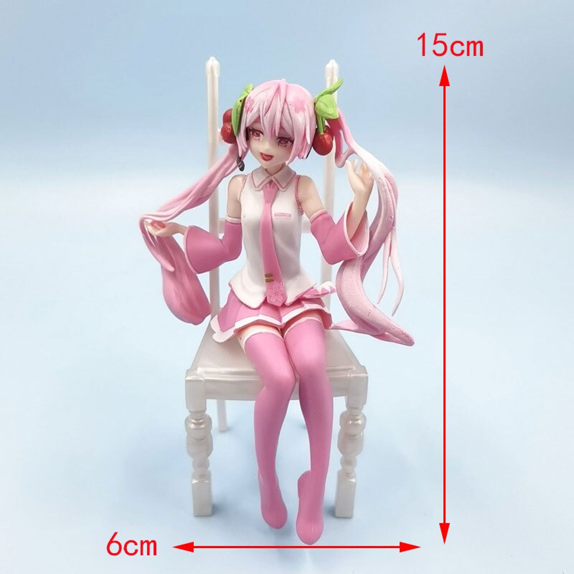 Figura De AcciÓn De Hatsune Miku Modelo De Colección Kawaii Miku Muñeca De Conejo Sakura Rosa