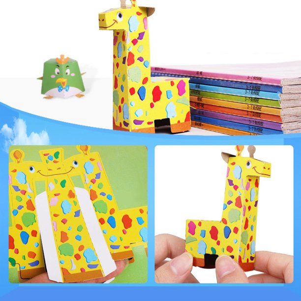 Diy Educational Origami Paper Cutting Book Crafts Children