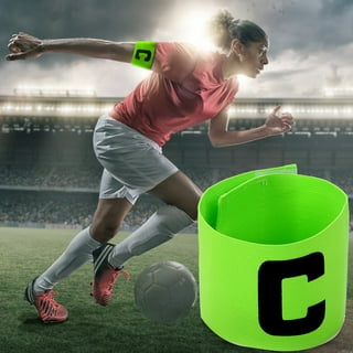 3 brazaletes de capitán de fútbol y fútbol, diseño ajustable anticaída,  bandas de jugador de baloncesto para adultos y jóvenes