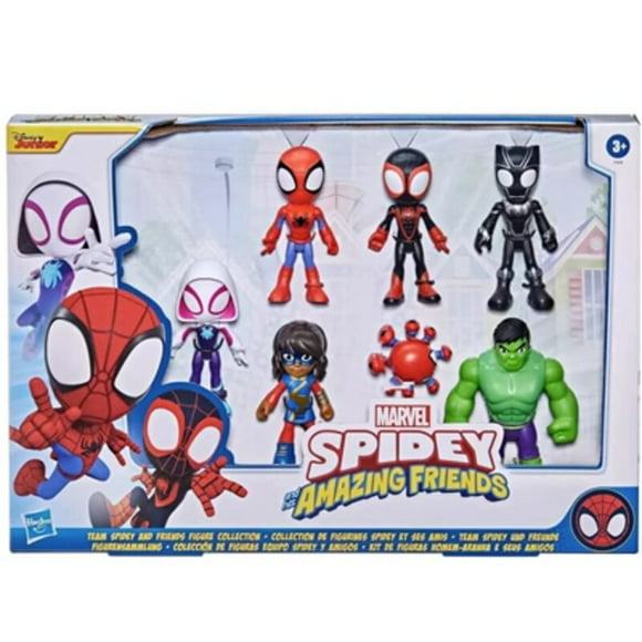 hasbro marvel action figure spiderman spider man and his magical friends have a variety of q version movable dolls for children gong bohan led